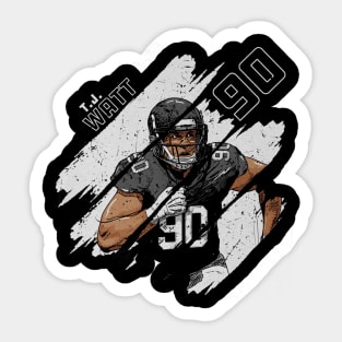 T.J. Watt Pittsburgh Stripes Sticker